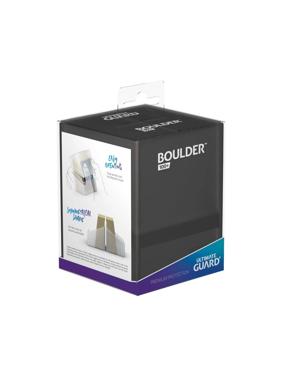 Ultimate Guard Boulder Deck Case 100+ Tamaño Estándar Onyx de Ultimate Guard en CAJAS | La Cueva Roja