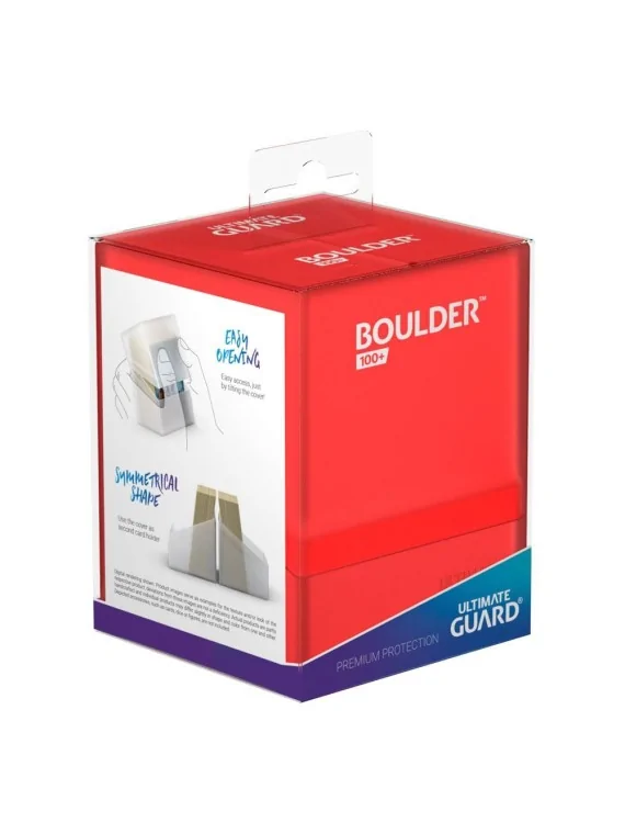 Ultimate Guard Boulder Deck Case 100+ Tamaño Estándar Ruby de Ultimate Guard en CAJAS | La Cueva Roja