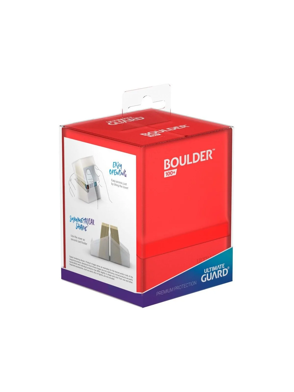 Ultimate Guard Boulder Deck Case 100+ Tamaño Estándar Ruby de Ultimate Guard en CAJAS | La Cueva Roja