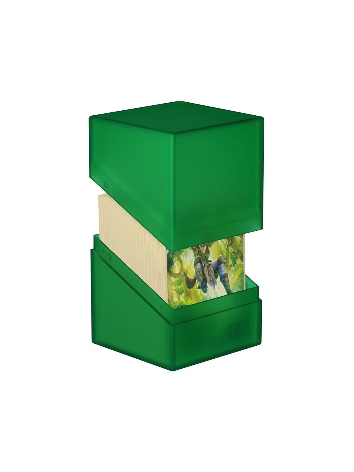 Ultimate Guard Boulder Deck Case 100+ Tamaño Estándar Emerald de Ultimate Guard en CAJAS | La Cueva Roja