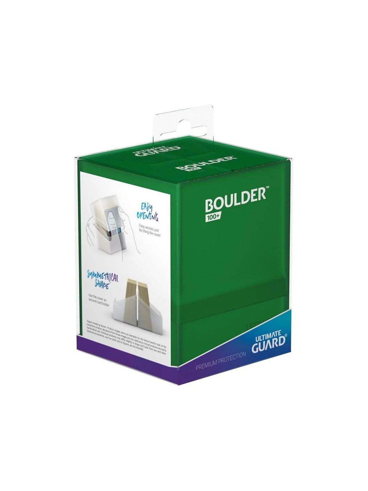 Ultimate Guard Boulder Deck Case 100+ Tamaño Estándar Emerald de Ultimate Guard en CAJAS | La Cueva Roja