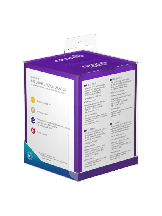 Ultimate Guard Boulder Deck Case 100+ Tamaño Estándar Amethyst de Ultimate Guard en CAJAS | La Cueva Roja