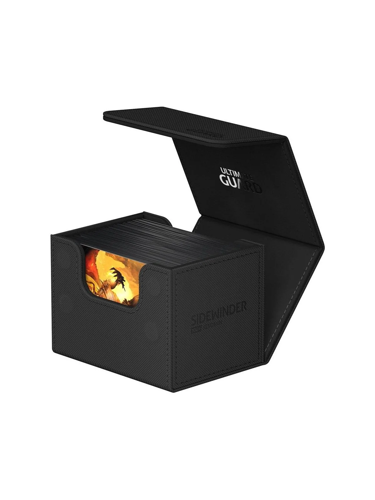 Ultimate Guard Sidewinder 100+ XenoSkin Monocolor Negro de Ultimate Guard en Cajas para Cartas | La Cueva Roja