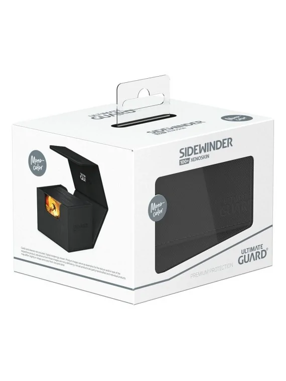 Ultimate Guard Sidewinder 100+ XenoSkin Monocolor Negro de Ultimate Guard en Cajas para Cartas | La Cueva Roja