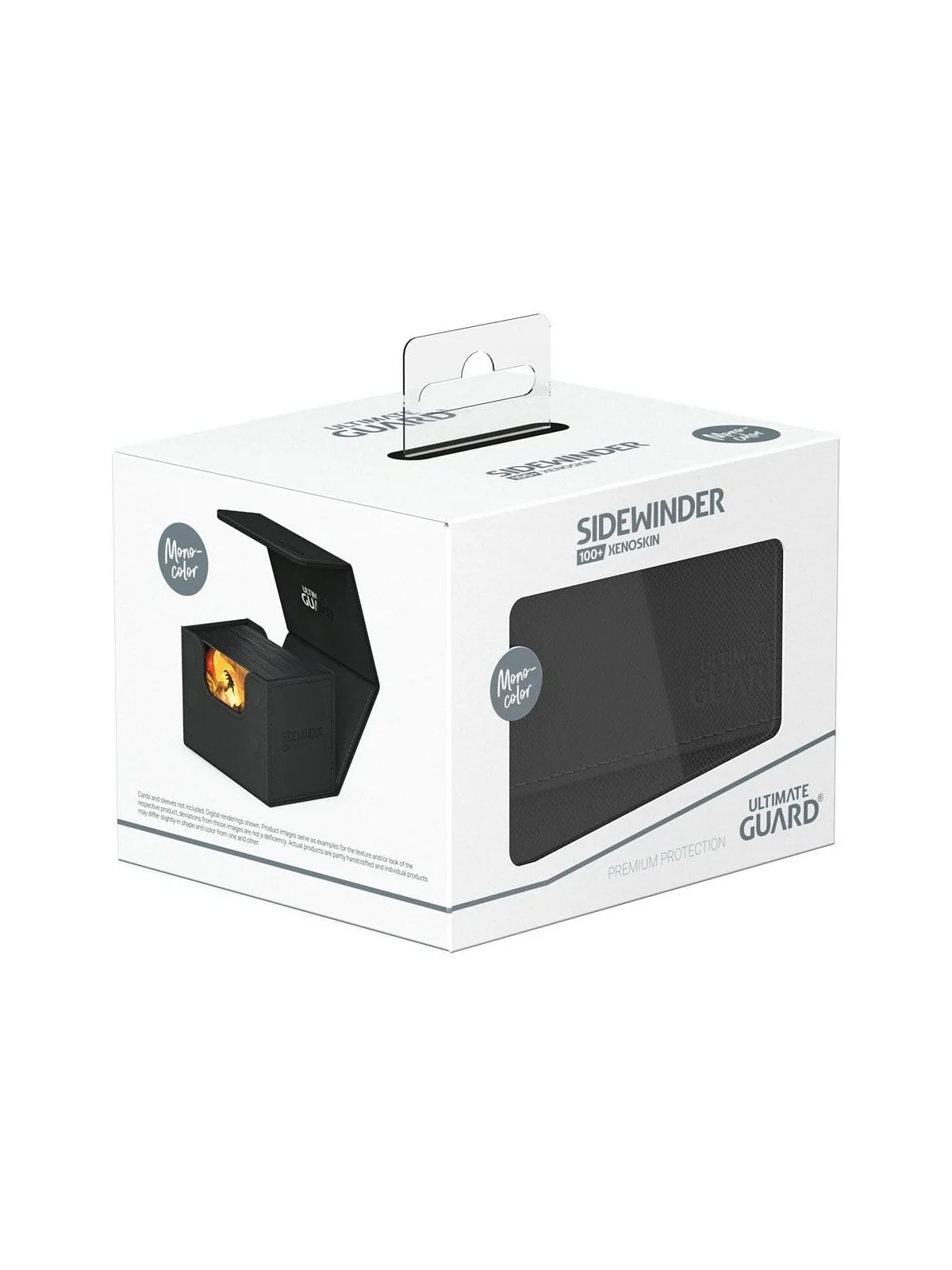 Ultimate Guard Sidewinder 100+ XenoSkin Monocolor Negro de Ultimate Guard en Cajas para Cartas | La Cueva Roja