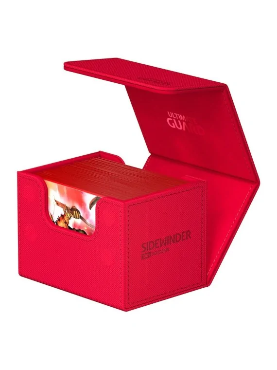 Ultimate Guard Sidewinder 100+ XenoSkin Monocolor Rojo de Ultimate Guard en Cajas para Cartas | La Cueva Roja