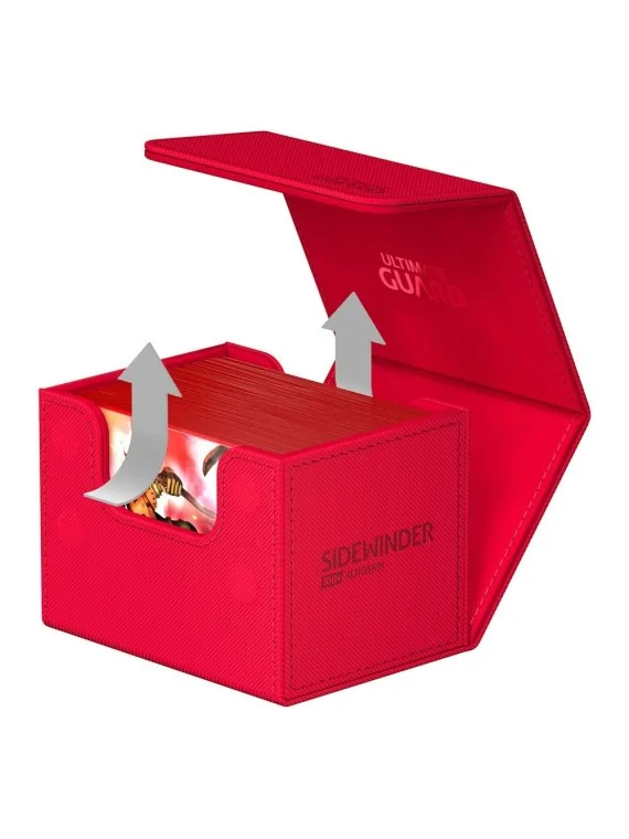 Ultimate Guard Sidewinder 100+ XenoSkin Monocolor Rojo de Ultimate Guard en Cajas para Cartas | La Cueva Roja