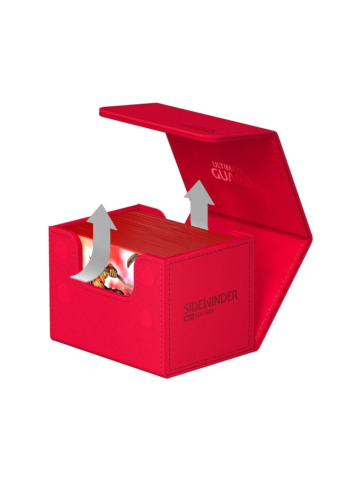 Ultimate Guard Sidewinder 100+ XenoSkin Monocolor Rojo de Ultimate Guard en Cajas para Cartas | La Cueva Roja