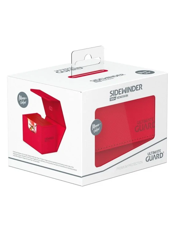 Ultimate Guard Sidewinder 100+ XenoSkin Monocolor Rojo de Ultimate Guard en Cajas para Cartas | La Cueva Roja