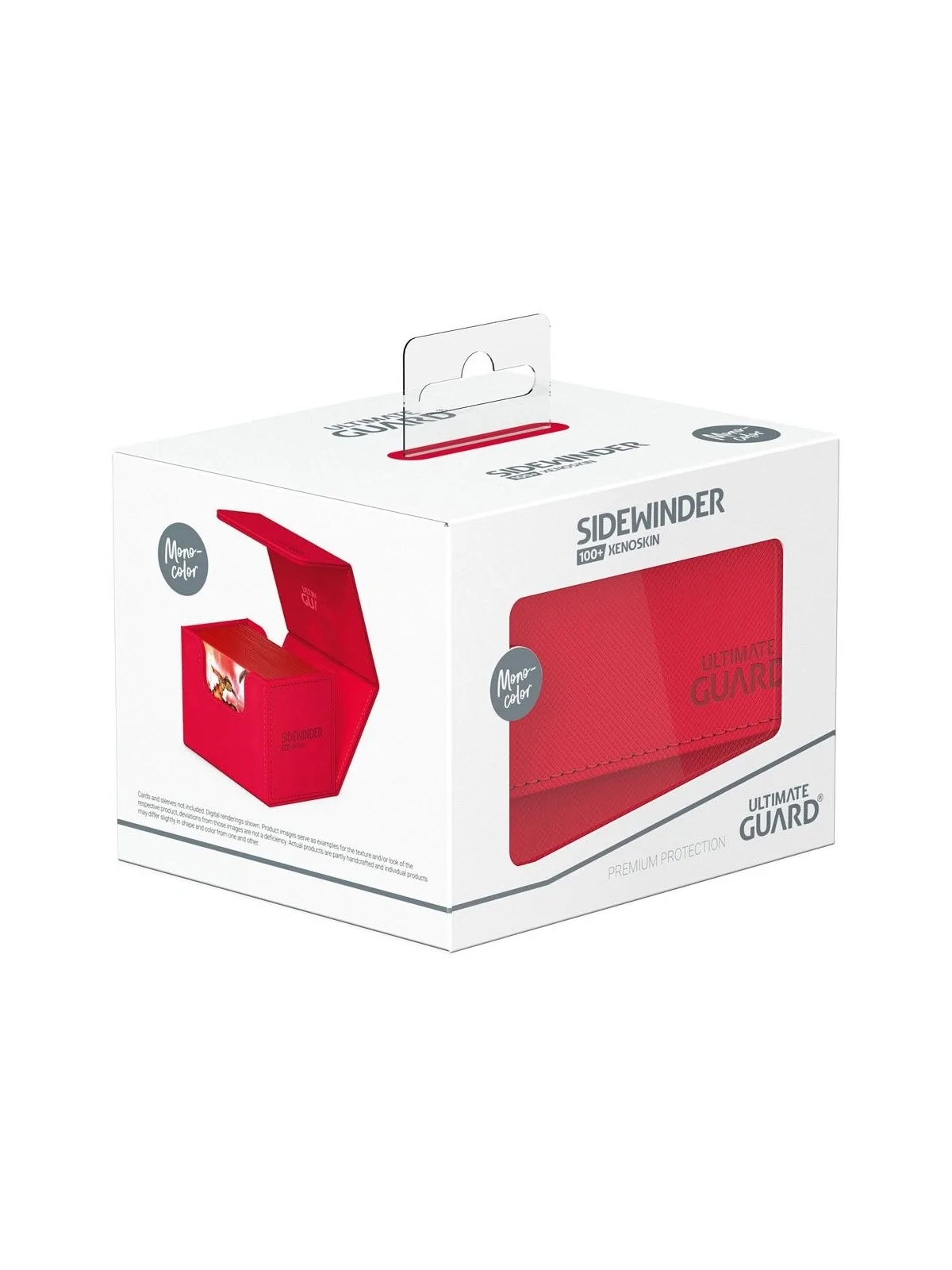 Ultimate Guard Sidewinder 100+ XenoSkin Monocolor Rojo de Ultimate Guard en Cajas para Cartas | La Cueva Roja