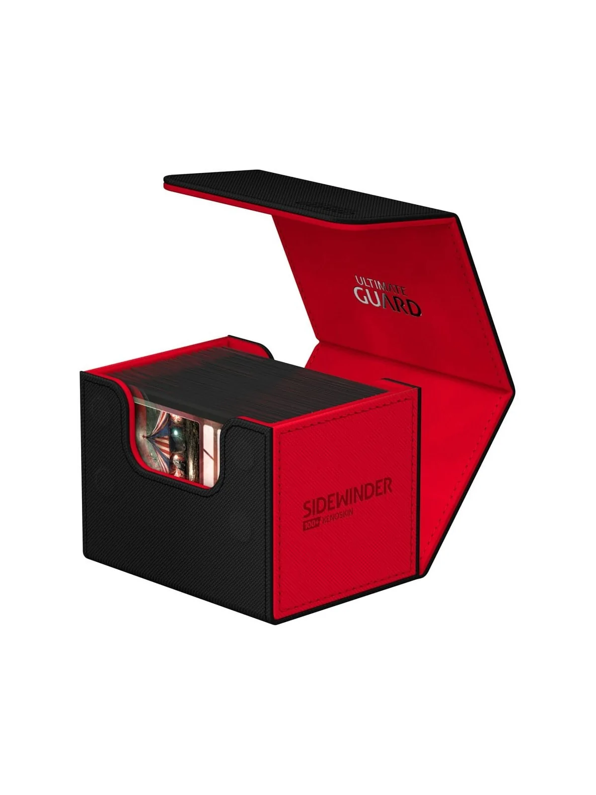 Ultimate Guard Sidewinder 100+ XenoSkin SYNERGY Negro/Rojo de Ultimate Guard en CAJAS | La Cueva Roja