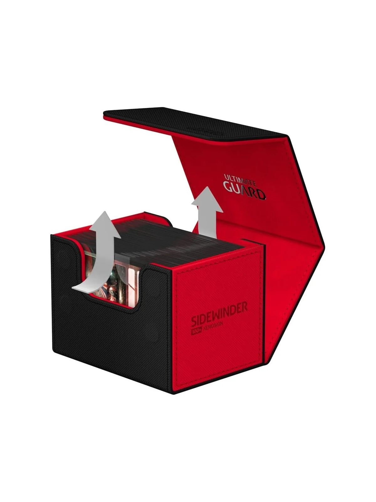Ultimate Guard Sidewinder 100+ XenoSkin SYNERGY Negro/Rojo de Ultimate Guard en CAJAS | La Cueva Roja
