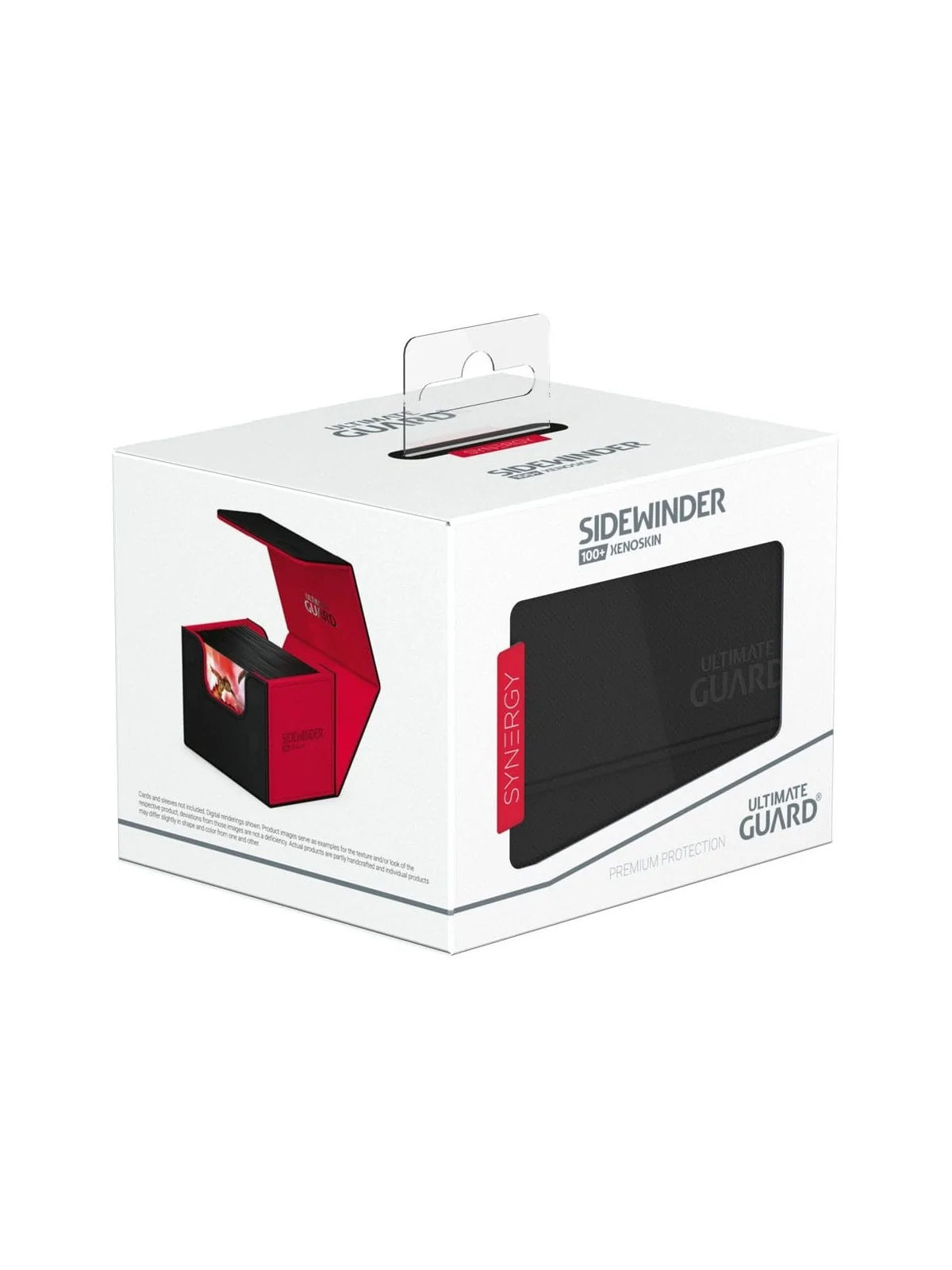 Ultimate Guard Sidewinder 100+ XenoSkin SYNERGY Negro/Rojo de Ultimate Guard en CAJAS | La Cueva Roja