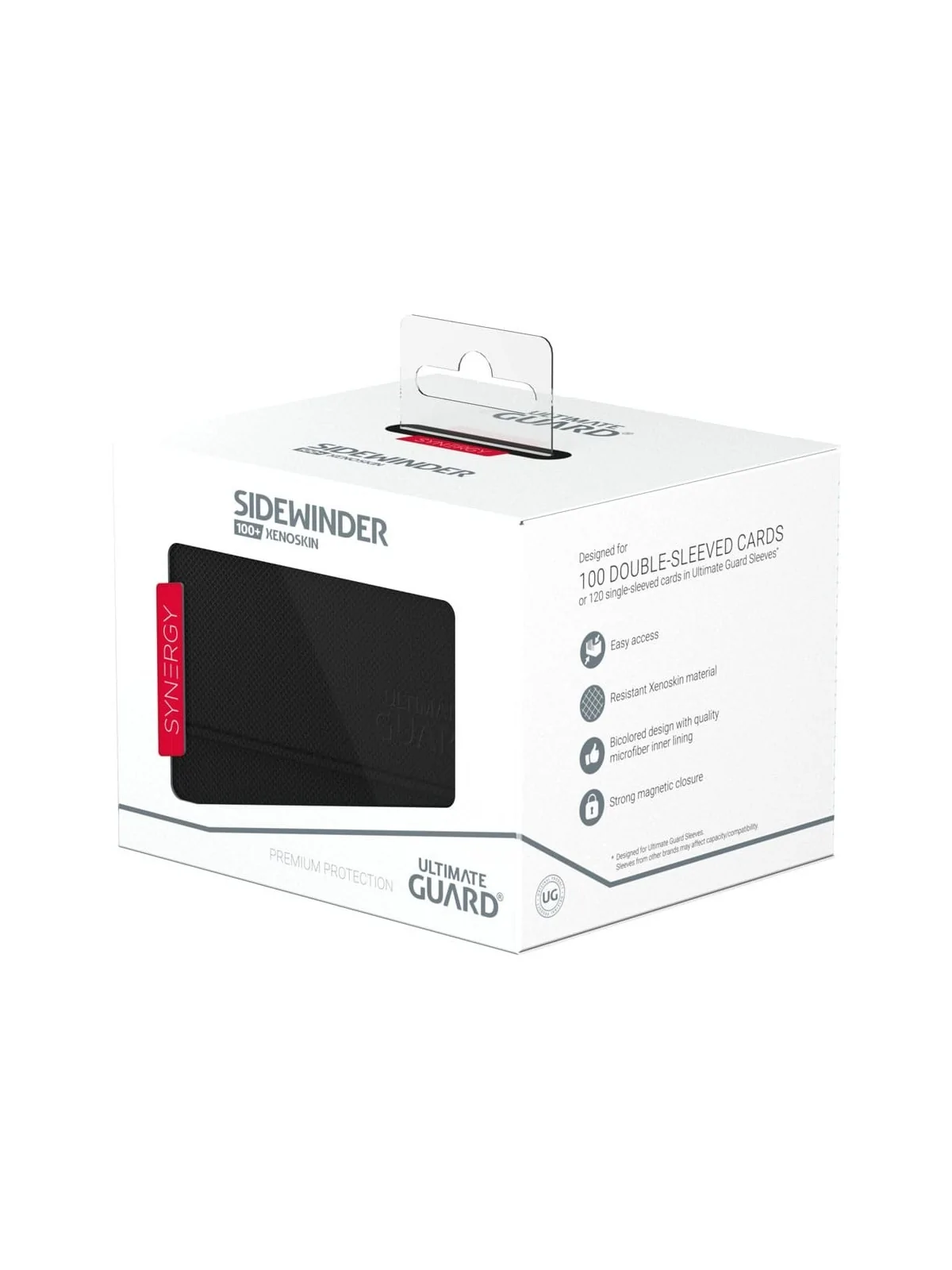 Ultimate Guard Sidewinder 100+ XenoSkin SYNERGY Negro/Rojo de Ultimate Guard en CAJAS | La Cueva Roja