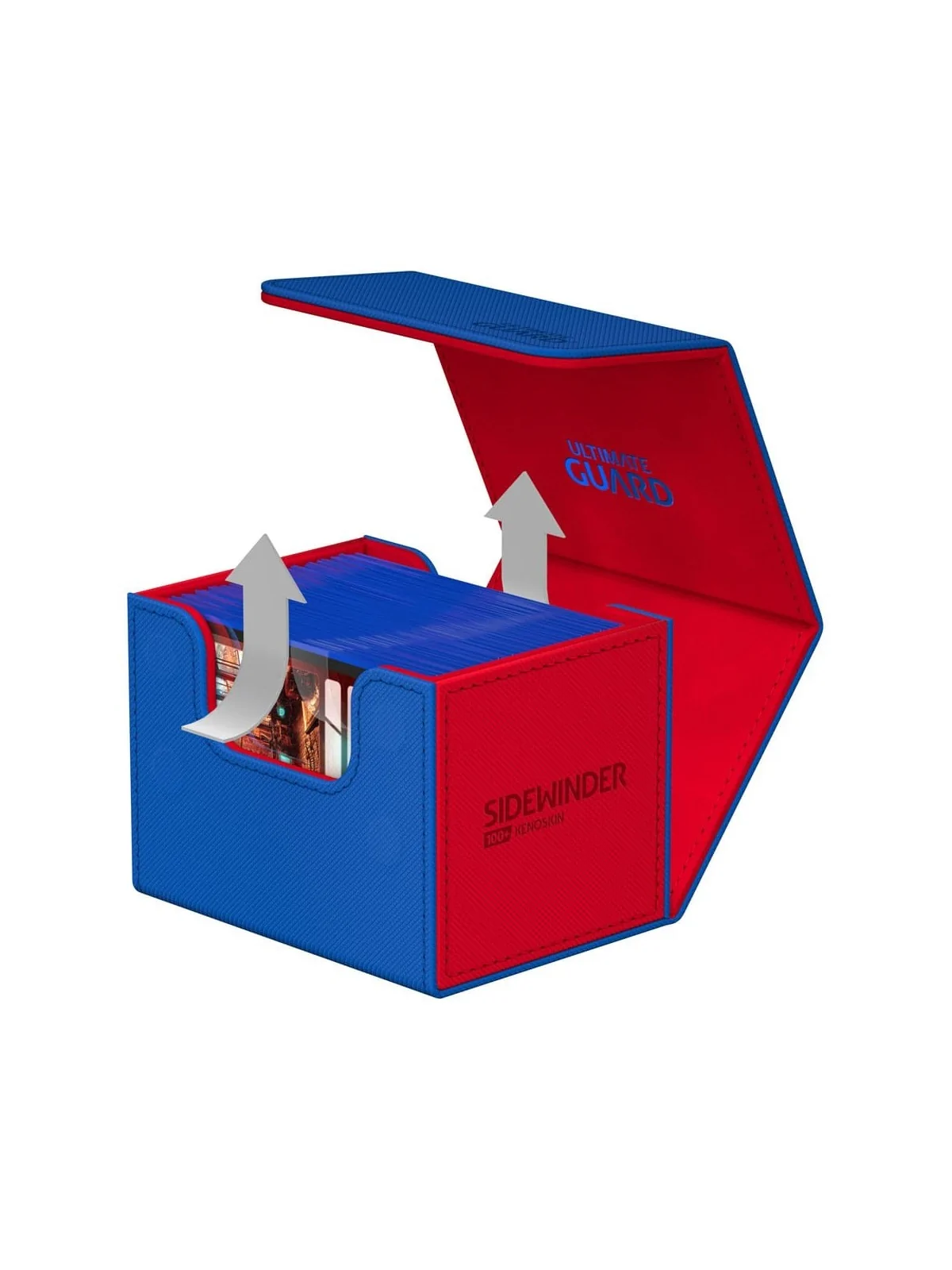 Ultimate Guard Sidewinder 100+ XenoSkin SYNERGY Azul/Rojo de Ultimate Guard en CAJAS | La Cueva Roja