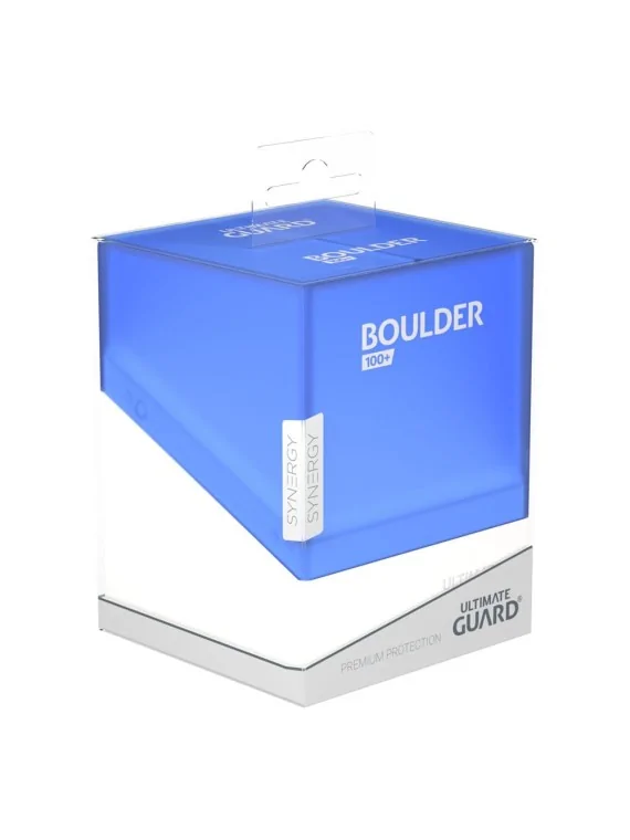 Ultimate Guard Boulder Deck Case 100+ SYNERGY Azul/Blanco de Ultimate Guard en Cajas para Cartas | La Cueva Roja