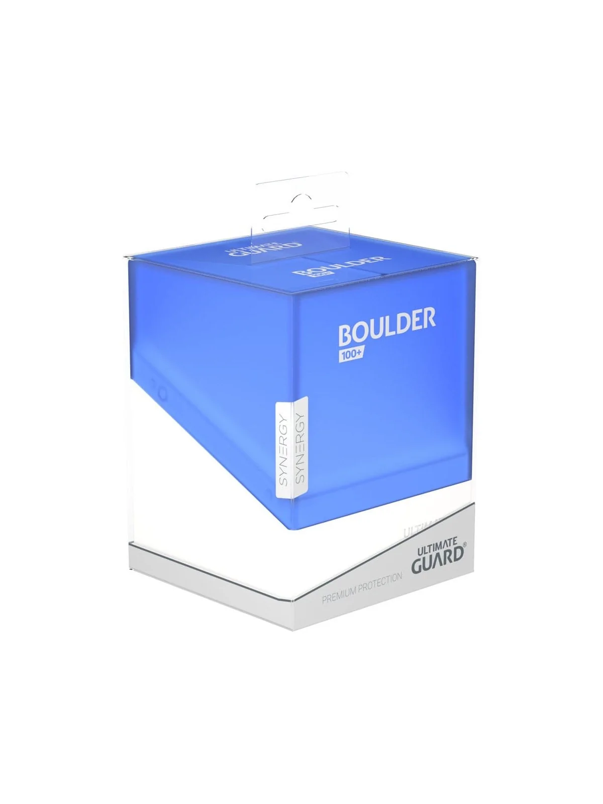 Ultimate Guard Boulder Deck Case 100+ SYNERGY Azul/Blanco de Ultimate Guard en Cajas para Cartas | La Cueva Roja