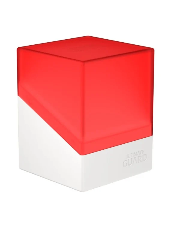 Ultimate Guard Boulder Deck Case 100+ SYNERGY Rojo/Blanco de Ultimate Guard en Cajas para Cartas | La Cueva Roja