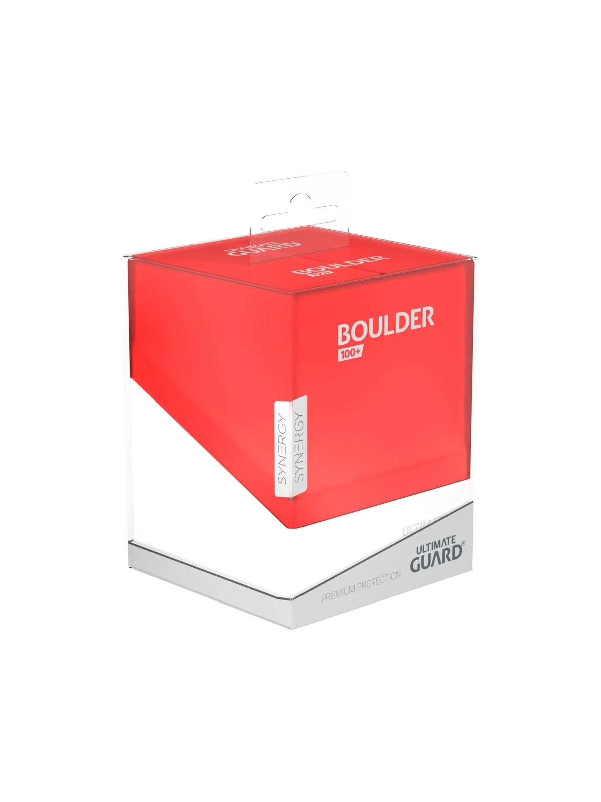 Ultimate Guard Boulder Deck Case 100+ SYNERGY Rojo/Blanco de Ultimate Guard en Cajas para Cartas | La Cueva Roja