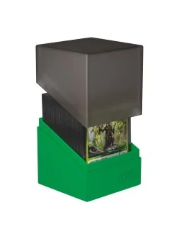 Ultimate Guard Boulder Deck Case 100+ SYNERGY Negro/Verde de Ultimate Guard en Cajas para Cartas | La Cueva Roja