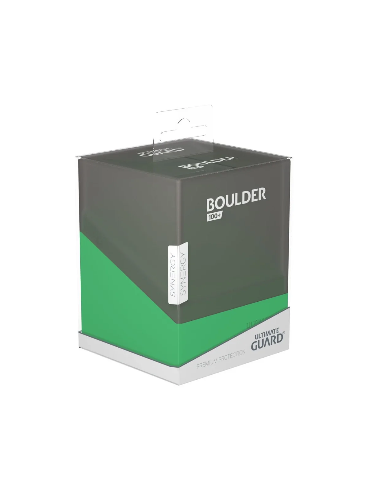 Ultimate Guard Boulder Deck Case 100+ SYNERGY Negro/Verde de Ultimate Guard en Cajas para Cartas | La Cueva Roja