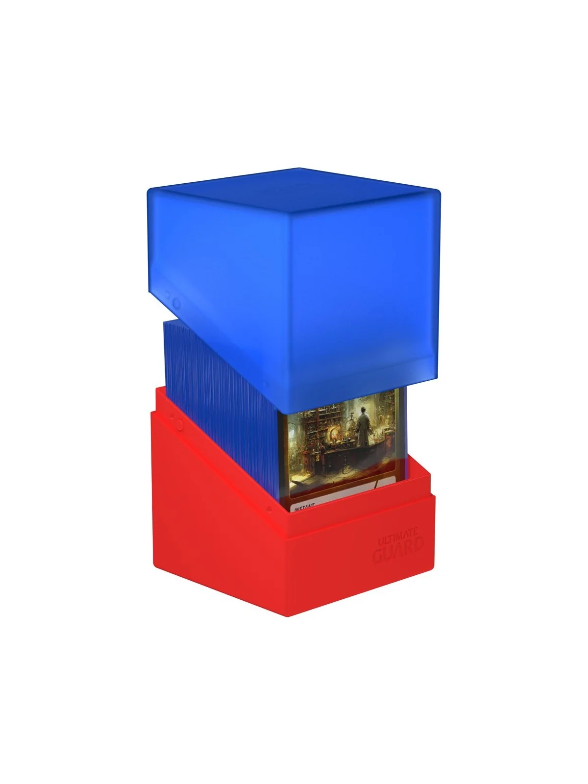 Ultimate Guard Boulder Deck Case 100+ SYNERGY Azul/Rojo de Ultimate Guard en Cajas para Cartas | La Cueva Roja