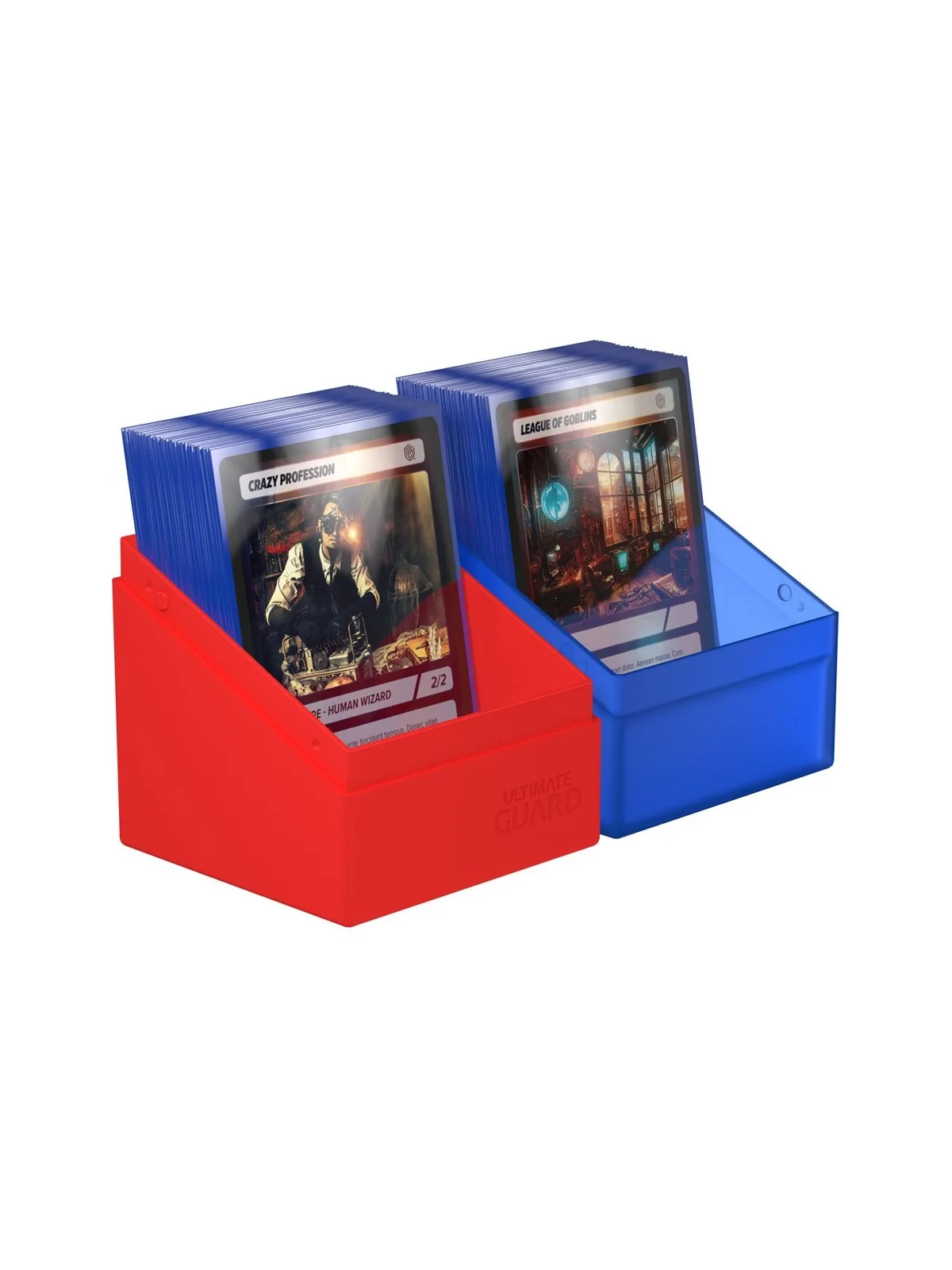 Ultimate Guard Boulder Deck Case 100+ SYNERGY Azul/Rojo de Ultimate Guard en Cajas para Cartas | La Cueva Roja