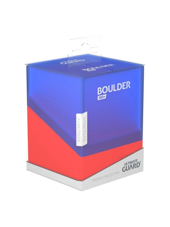 Ultimate Guard Boulder Deck Case 100+ SYNERGY Azul/Rojo de Ultimate Guard en Cajas para Cartas | La Cueva Roja