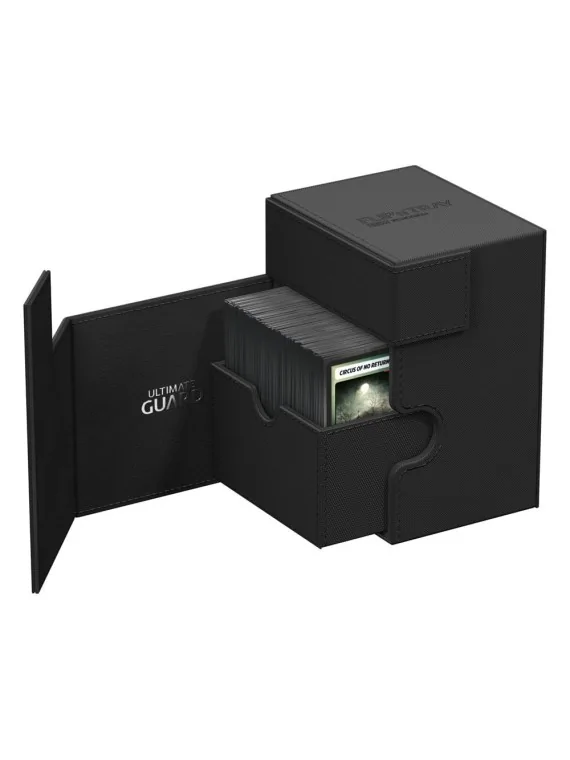 Ultimate Guard Flip`n`Tray 133+ XenoSkin Negro de Ultimate Guard en Cajas para Cartas | La Cueva Roja