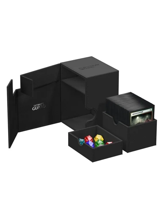 Ultimate Guard Flip`n`Tray 133+ XenoSkin Negro de Ultimate Guard en Cajas para Cartas | La Cueva Roja