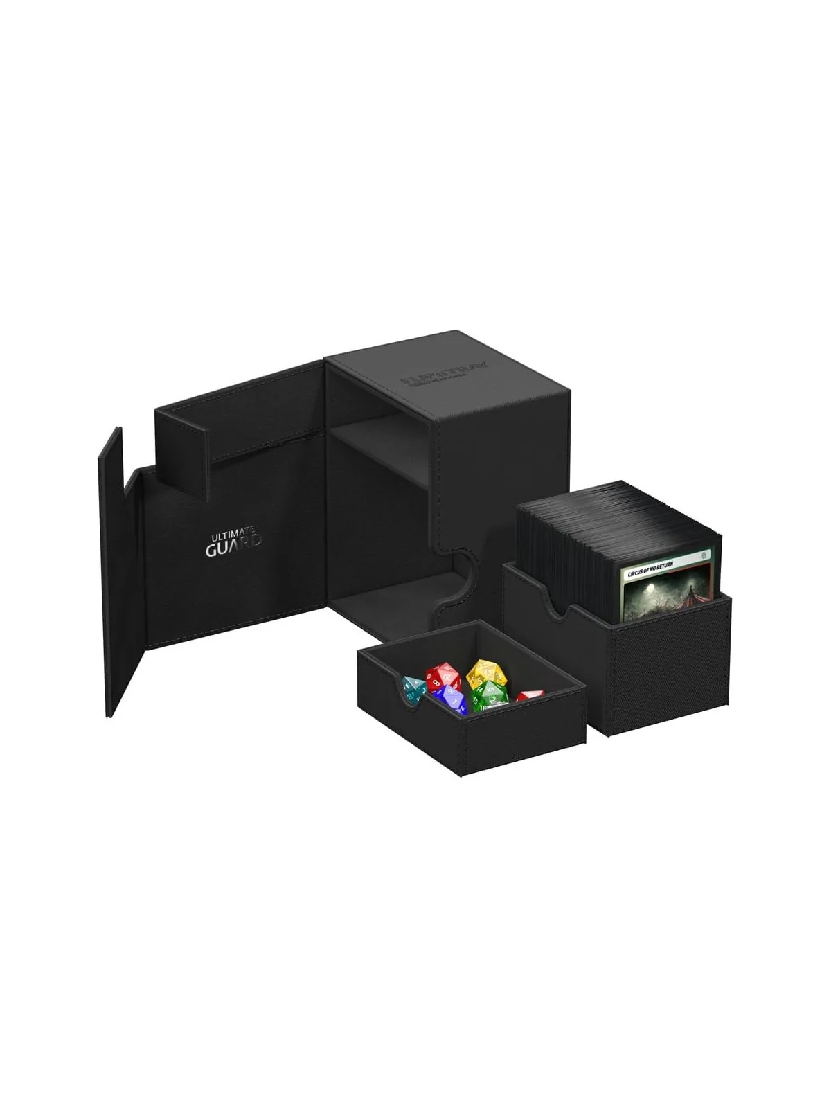 Ultimate Guard Flip`n`Tray 133+ XenoSkin Negro de Ultimate Guard en Cajas para Cartas | La Cueva Roja
