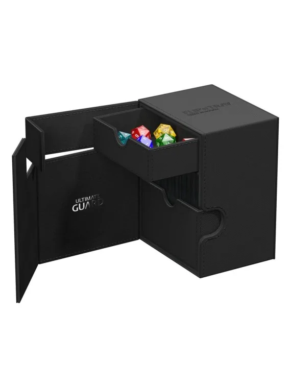 Ultimate Guard Flip`n`Tray 133+ XenoSkin Negro de Ultimate Guard en Cajas para Cartas | La Cueva Roja