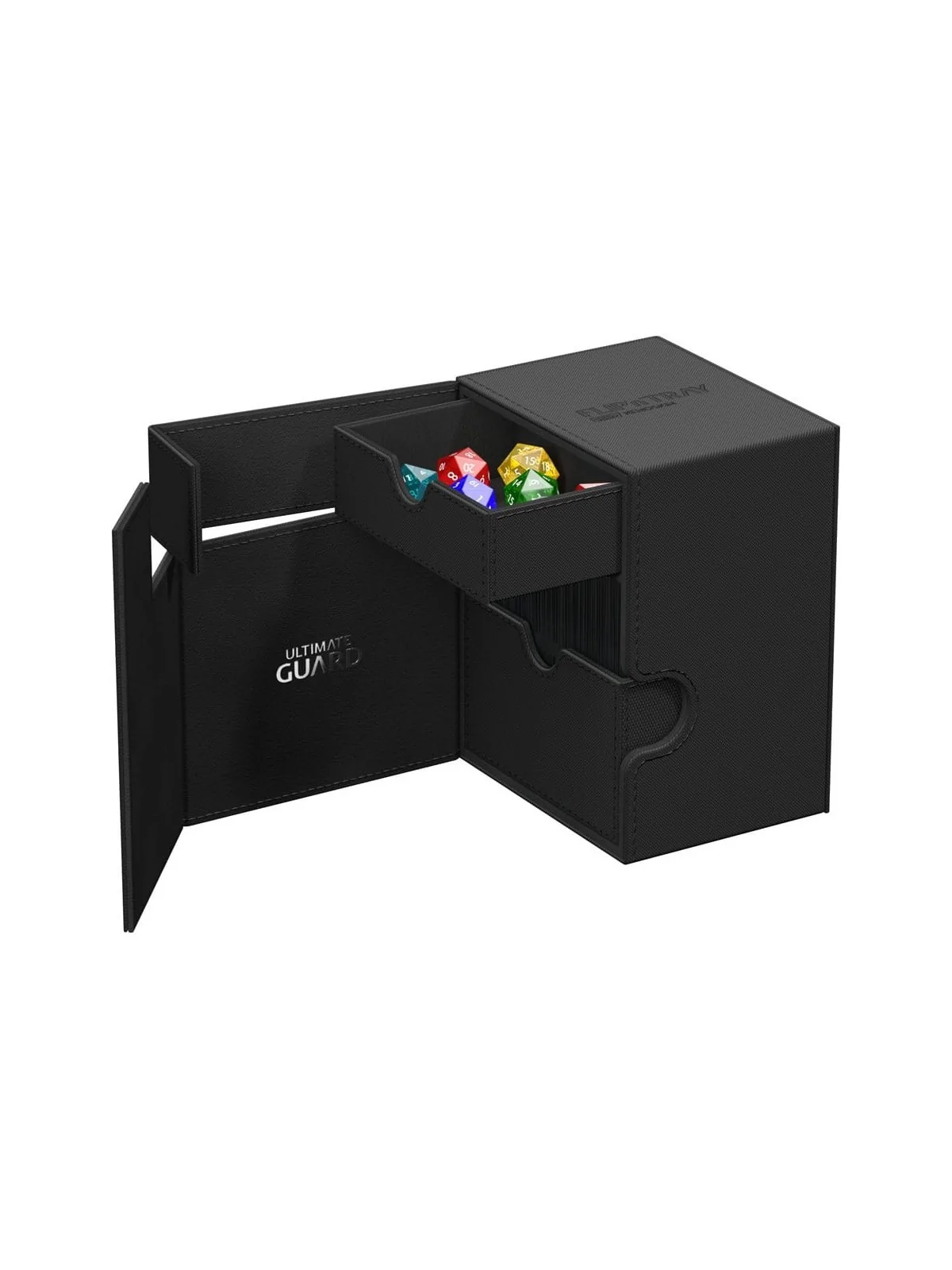 Ultimate Guard Flip`n`Tray 133+ XenoSkin Negro de Ultimate Guard en Cajas para Cartas | La Cueva Roja