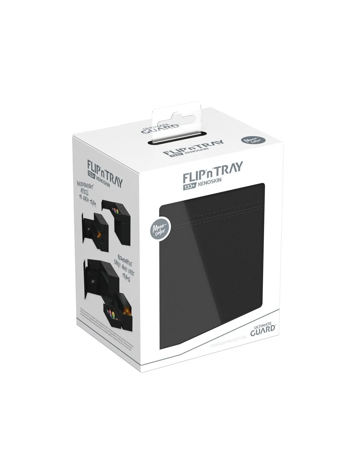 Ultimate Guard Flip`n`Tray 133+ XenoSkin Negro de Ultimate Guard en Cajas para Cartas | La Cueva Roja