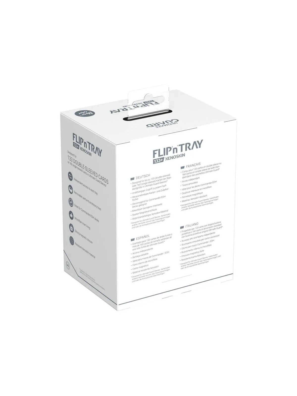 Ultimate Guard Flip`n`Tray 133+ XenoSkin Negro de Ultimate Guard en Cajas para Cartas | La Cueva Roja