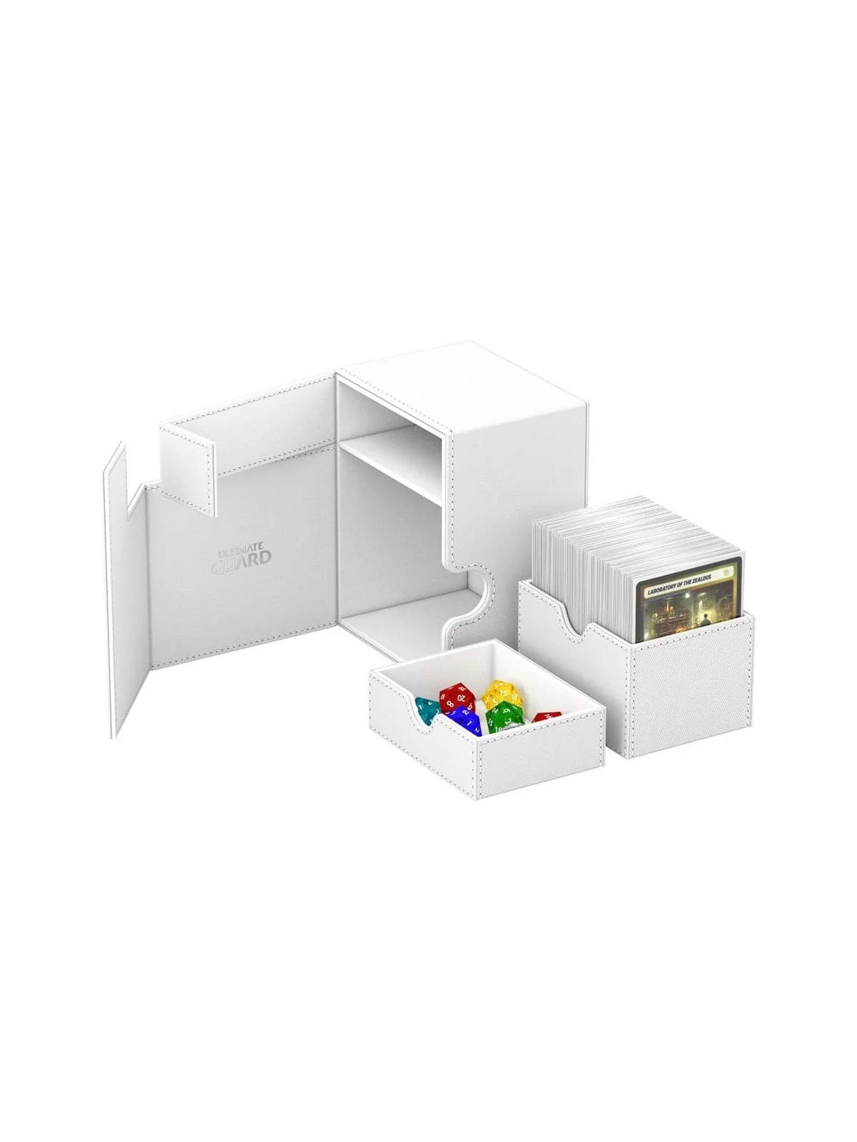 Ultimate Guard Flip`n`Tray 133+ XenoSkin Blanco de Ultimate Guard en Cajas para Cartas | La Cueva Roja