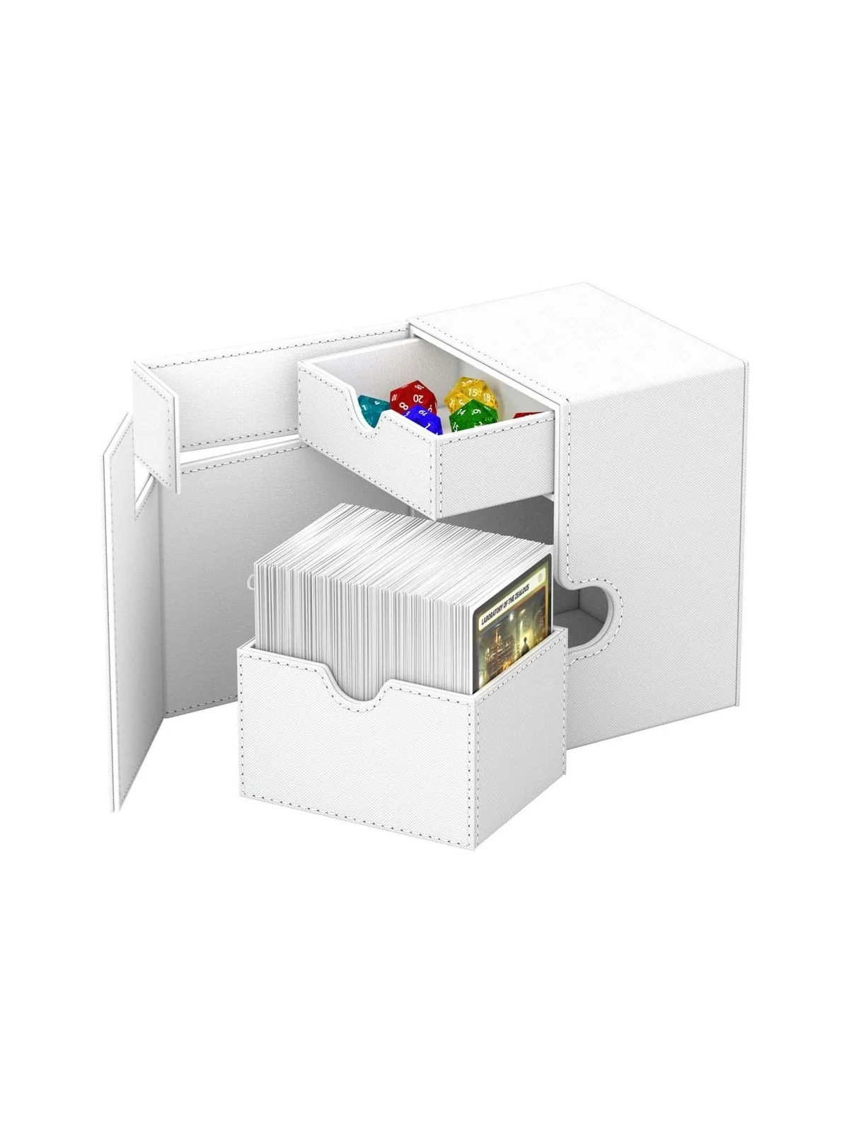 Ultimate Guard Flip`n`Tray 133+ XenoSkin Blanco de Ultimate Guard en Cajas para Cartas | La Cueva Roja