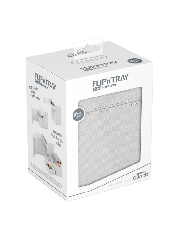 Ultimate Guard Flip`n`Tray 133+ XenoSkin Blanco de Ultimate Guard en Cajas para Cartas | La Cueva Roja