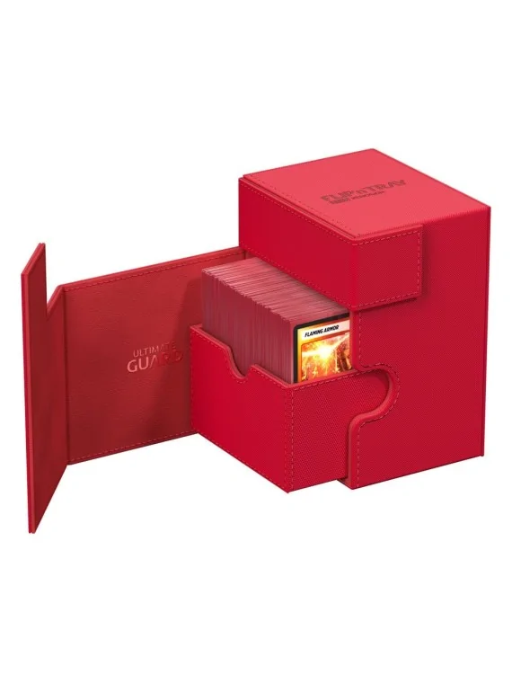 Ultimate Guard Flip`n`Tray 133+ XenoSkin Rojo de Ultimate Guard en Cajas para Cartas | La Cueva Roja