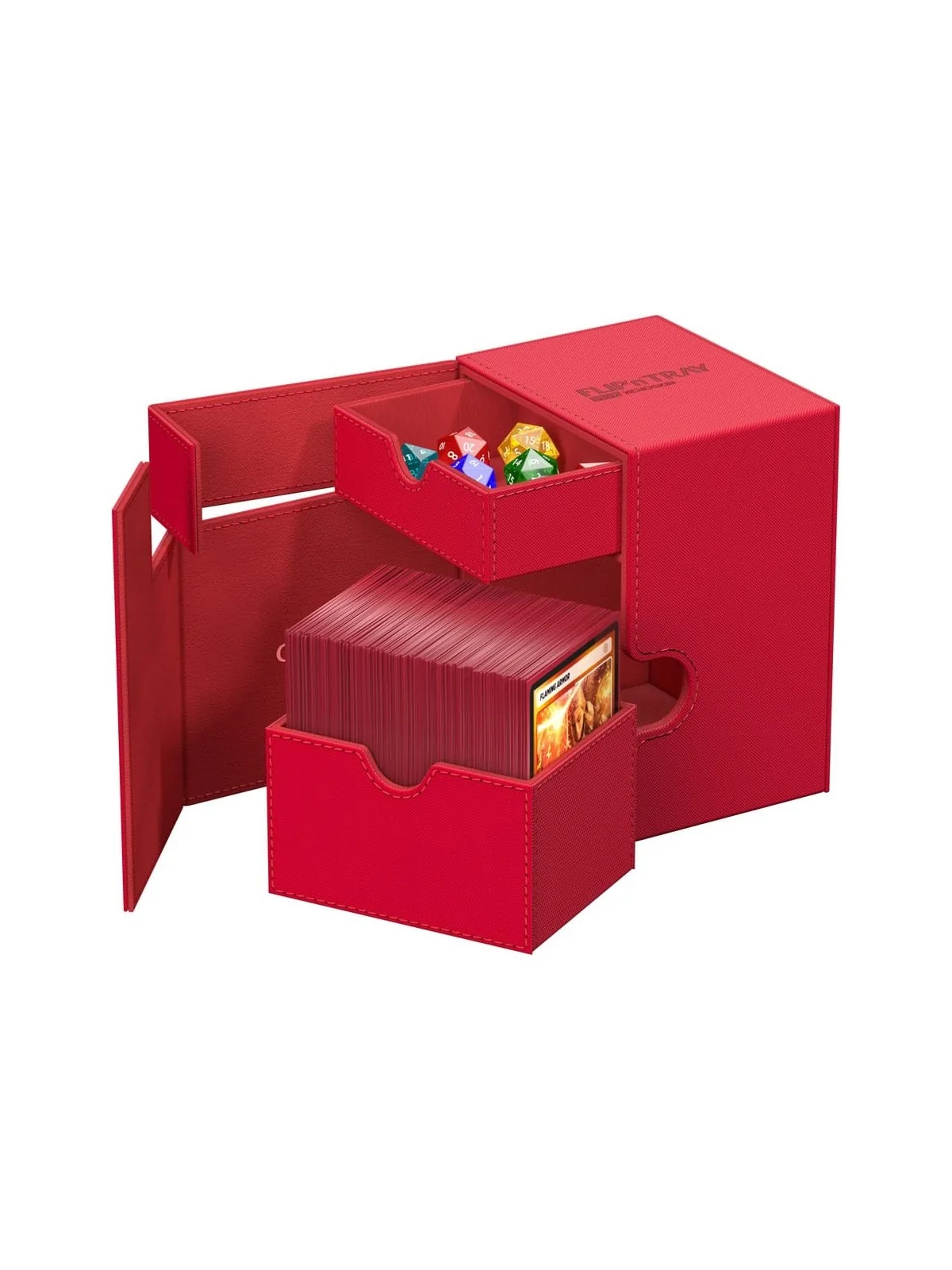 Ultimate Guard Flip`n`Tray 133+ XenoSkin Rojo de Ultimate Guard en Cajas para Cartas | La Cueva Roja