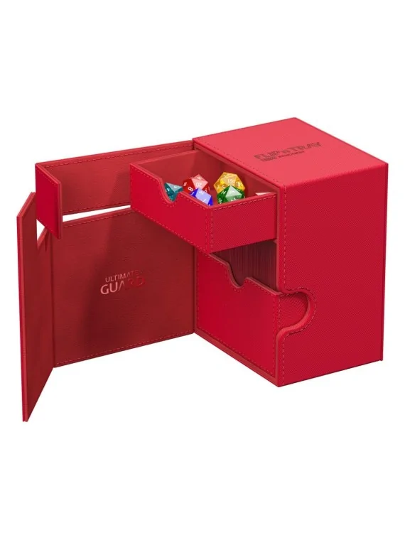 Ultimate Guard Flip`n`Tray 133+ XenoSkin Rojo de Ultimate Guard en Cajas para Cartas | La Cueva Roja
