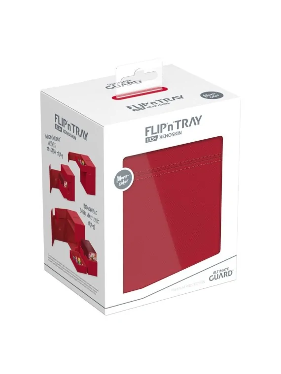 Ultimate Guard Flip`n`Tray 133+ XenoSkin Rojo de Ultimate Guard en Cajas para Cartas | La Cueva Roja