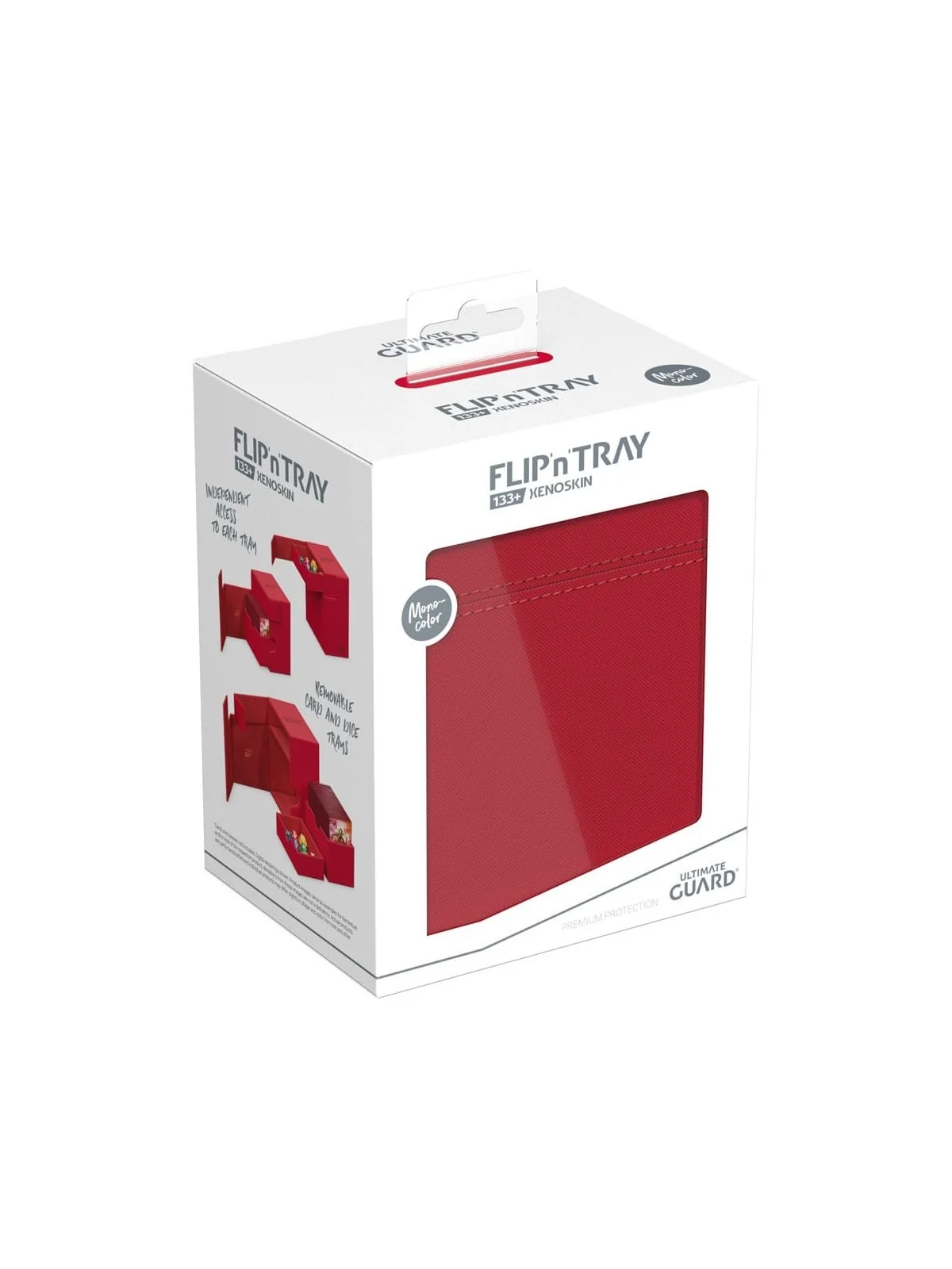 Ultimate Guard Flip`n`Tray 133+ XenoSkin Rojo de Ultimate Guard en Cajas para Cartas | La Cueva Roja