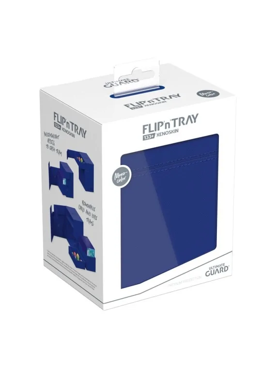 Ultimate Guard Flip`n`Tray 133+ XenoSkin Azul de Ultimate Guard en Cajas para Cartas | La Cueva Roja