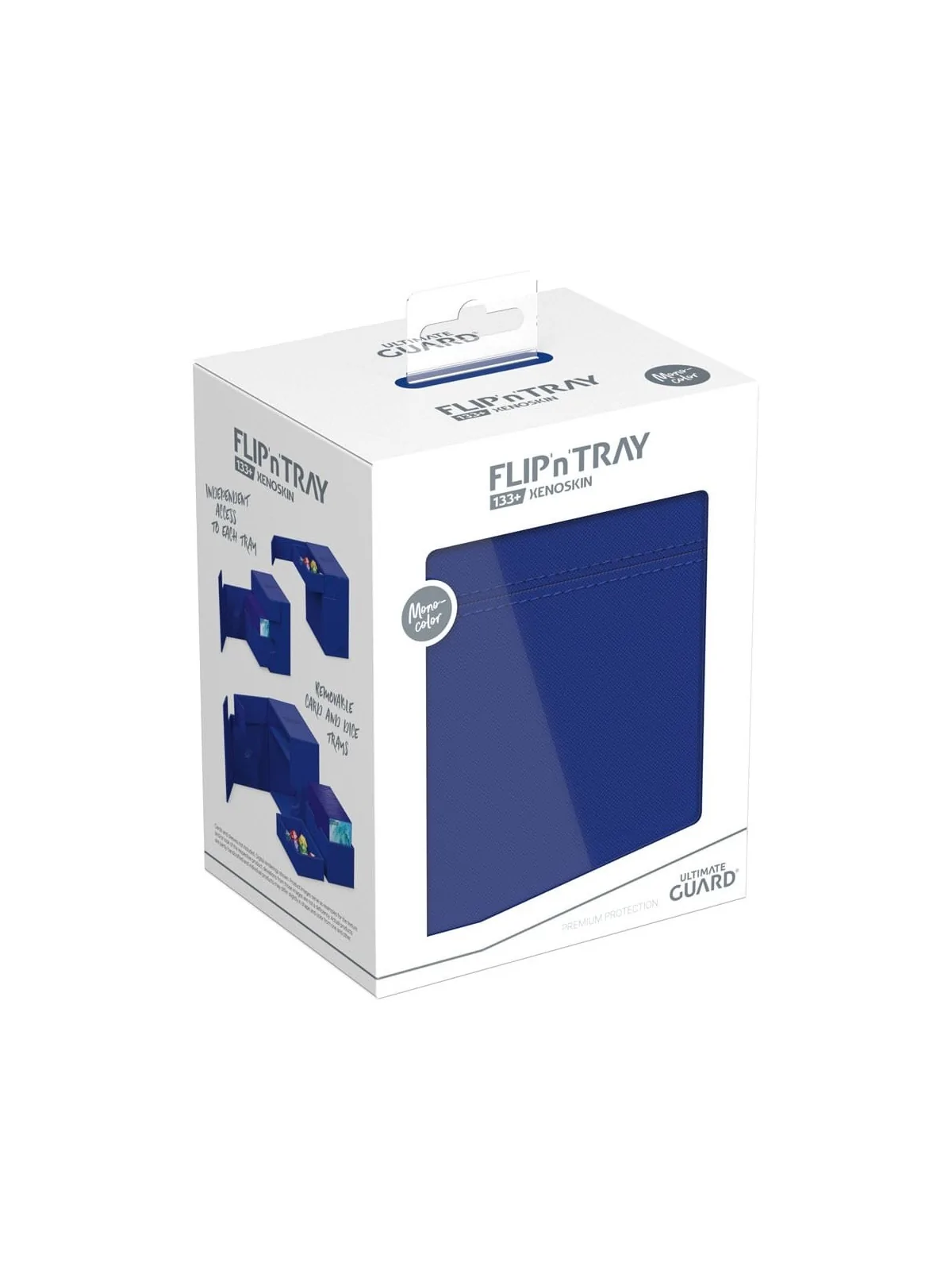 Ultimate Guard Flip`n`Tray 133+ XenoSkin Azul de Ultimate Guard en Cajas para Cartas | La Cueva Roja