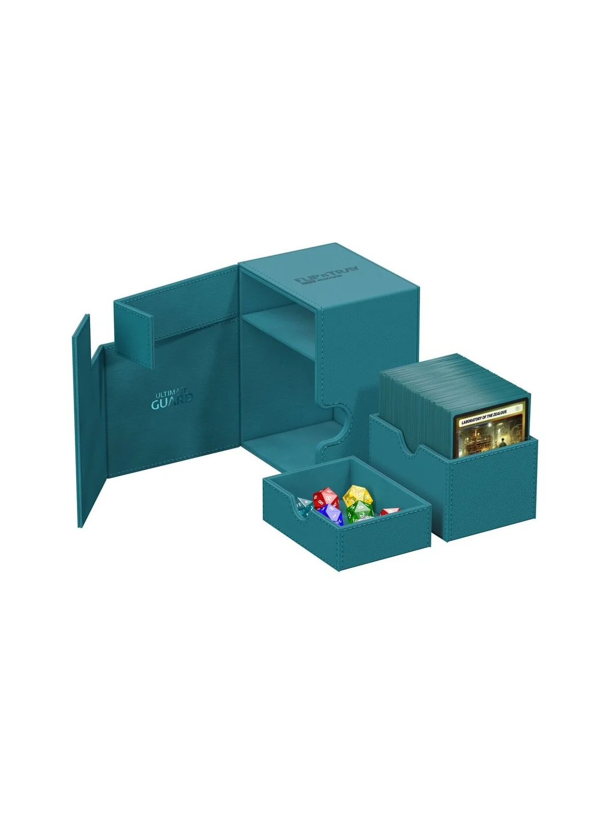 Ultimate Guard Flip`n`Tray 133+ XenoSkin Petrol de Ultimate Guard en Cajas para Cartas | La Cueva Roja