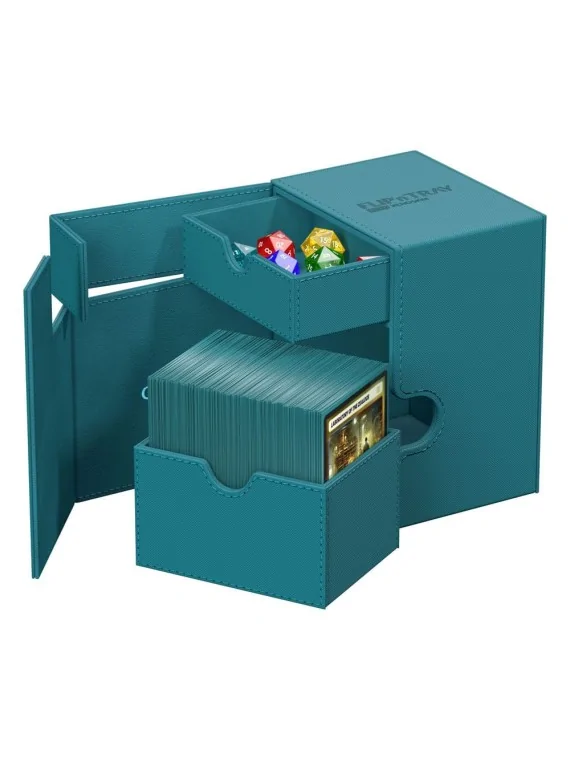 Ultimate Guard Flip`n`Tray 133+ XenoSkin Petrol de Ultimate Guard en Cajas para Cartas | La Cueva Roja