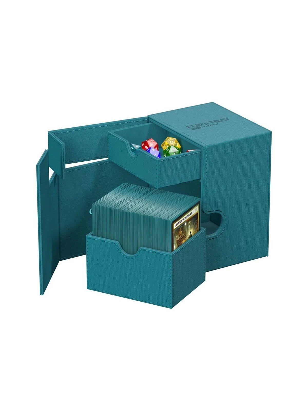 Ultimate Guard Flip`n`Tray 133+ XenoSkin Petrol de Ultimate Guard en Cajas para Cartas | La Cueva Roja