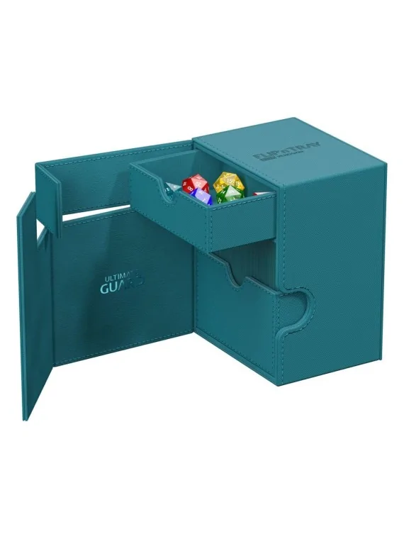 Ultimate Guard Flip`n`Tray 133+ XenoSkin Petrol de Ultimate Guard en Cajas para Cartas | La Cueva Roja
