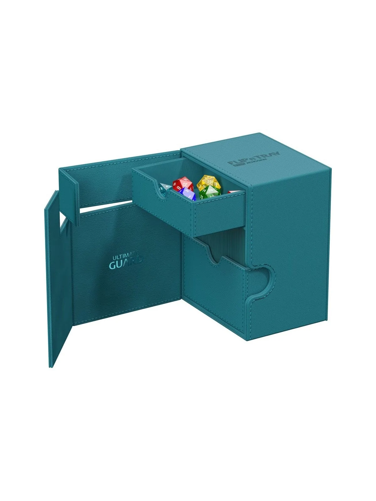 Ultimate Guard Flip`n`Tray 133+ XenoSkin Petrol de Ultimate Guard en Cajas para Cartas | La Cueva Roja